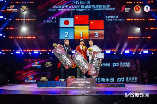 day 3 bgirls podium asian breaking championship 2025