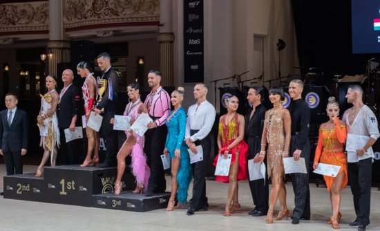 2025 WDSF World Championship Senior I Latin BLACKPOOL podium
