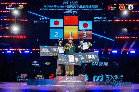 2025 wdsf asian championship youth bgirls podium