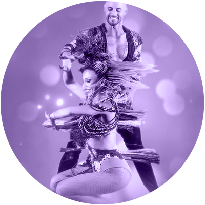 Couple dancing Caribbean